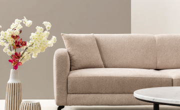 ARGETTO 3'LÜ KOLTUK (KREM)