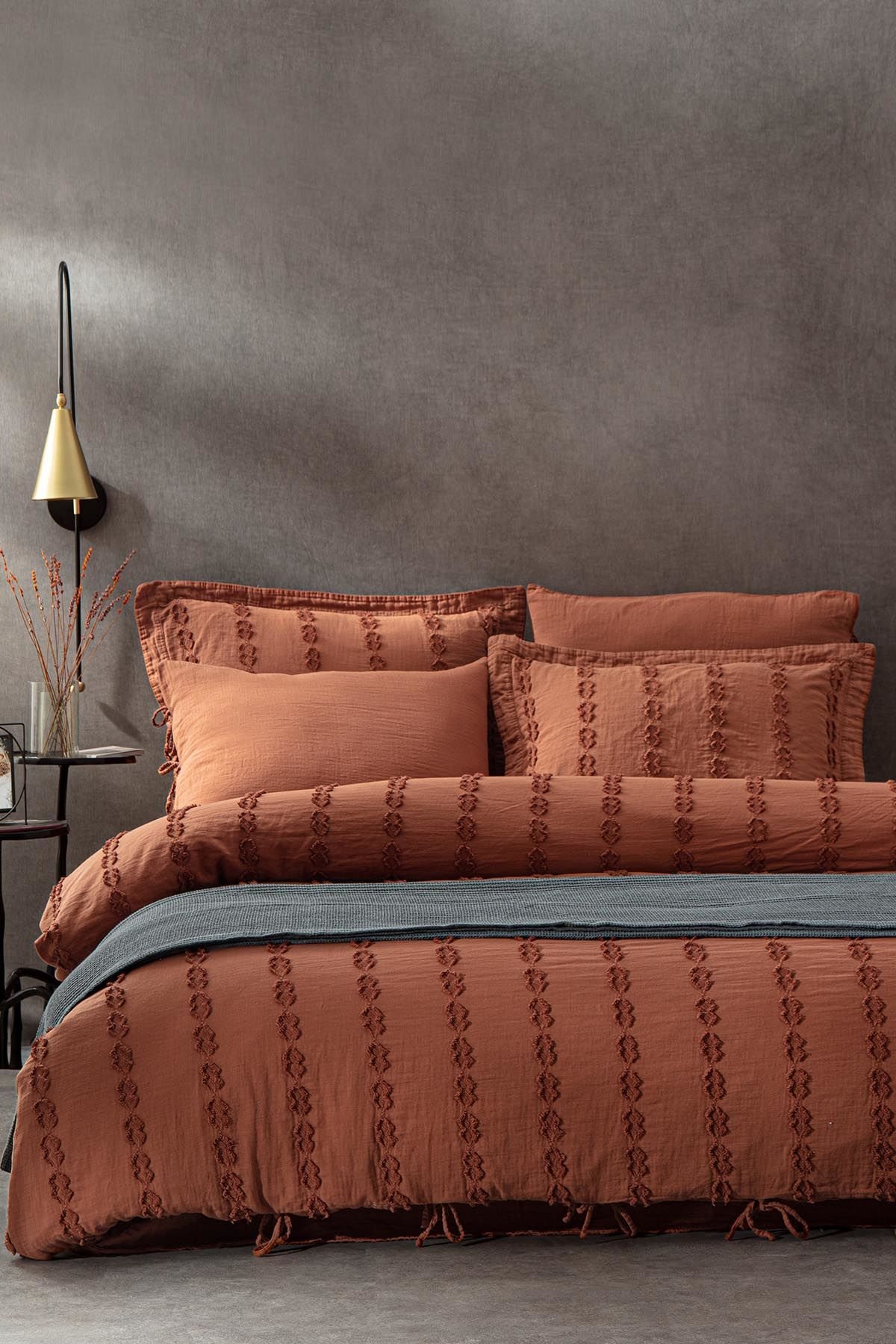 ECOCOTTON SİMA NEVRESİM TAKIMI ÇİFT KİŞİLİK